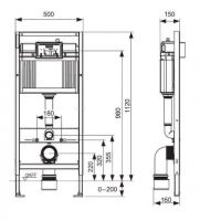 Комплект установки подвесного унитаза: модуль, панель TECEambia белая, унитаз TECEone К440200.WC2