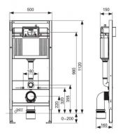 Комплект установки подвесного унитаза: модуль, панель TECEloop белая, унитаз TECEone К440920.WC2