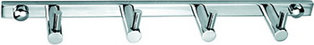 Планка настенная узкая 4 крючка RUSH Bianki (BI76242) ― магазин ИнтернетСантехника