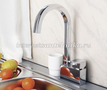 WasserKraft Aller 1067 Смеситель для кухни с поворотным изливом ― магазин ИнтернетСантехника