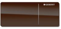 Смывная клавиша двойного смыва, тип 70,пневмо-смыв для скрытых бачком Omega, для встраивания в мебель,стекло цвета "умбра" 115.084.SQ.1