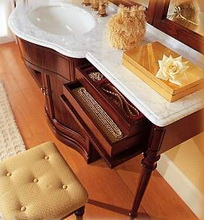Eurodesign Il borgo Отделанная золотом мебель для ванной комнаты, композиция 20