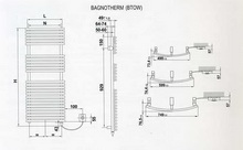 Arbonia  Полотенцесушитель электрический Bagnotherm Oval WATT BTOW115