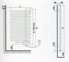 Arbonia  Электрический полотенцесушитель Cobrawatt CBW130