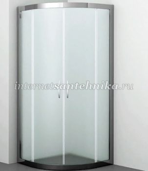 Isen 26S01 Matt glass Душевой уголок, сектор, с раздвижными дверьми, матовое стекло 900х900х1850 мм ― магазин ИнтернетСантехника