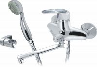 Varion смеситель для ванны и раковины короткий нос Karat Серебро 7025923