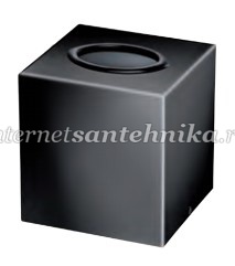 Салфетница кубическая BLACK черная с хромированным ободком Windisch 87704NCR ― магазин ИнтернетСантехника