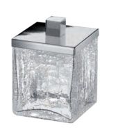Баночка Box cracked crystal хром+ хрусталь кракле Windisch 88148CR 