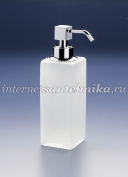 Дозатор для жидкого мыла 50x50x165h. Windisch Box crystal mate 90412M ― магазин ИнтернетСантехника
