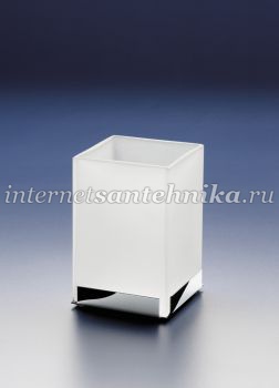 Стакан на подставке  60x60x95h. Windisch Box crystal mate 94121M ― магазин ИнтернетСантехника