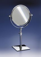 Косметическое зеркало настольное круглое на квадратной ножке d.165-350/430 Windisch 99133
