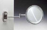 Зеркало настенное с флуор.подсветкой d.230 2-й поворот хром Windisch 99180CR 3X