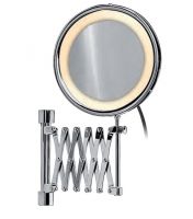 Зеркало настенное(гармошка) с диодной подсветкой (бел.свет) хром Windisch 99288CR 3X