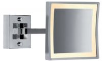 Зеркало настенное квадратное с диодной подсветкой (LED ) сенсорное хром Windisch 99867/2CR 3XD