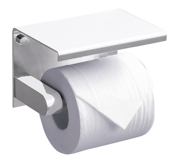 Держатель туалетной бумаги с полкой RUSH Edge (ED77141 White) ― магазин ИнтернетСантехника