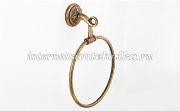 WELLWOOD OLD BRITISH Полотенцедержатель кольцо, бронза AC-020500200 ― магазин ИнтернетСантехника