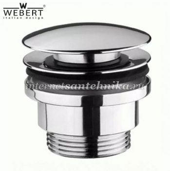 Донный клапан Webert Comfort AC0405 click-clack Хром ― магазин ИнтернетСантехника