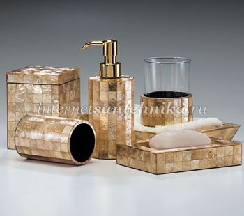 Аксессуар для ванной Дозатор для жидкого мыла Capiz Champagne 61382 ― магазин ИнтернетСантехника