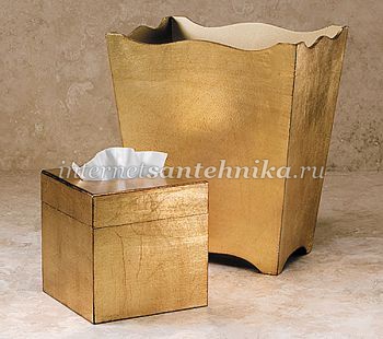 Аксессуар для ванной Корзина для мусора Classico Gold 30101 ― магазин ИнтернетСантехника