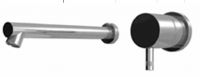 Diametrotrentacinque E0BA0114SPSX Двухсекционный встраиваемый в стену смеситель для раковины - излив 200 мм слева (диаметр ручки 45 мм)