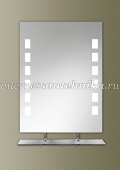 Зеркало со встроенной подсветкой Esbano ES-534AD 600x800х5 полка ― магазин ИнтернетСантехника