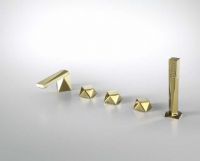Смеситель на пять отверстий (Golden) Bravat Diamond102 F518102G