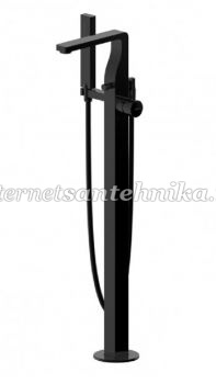 Отдельностоящий смеситель (Black) Bravat Arc61 F66061K-B3 ― магазин ИнтернетСантехника