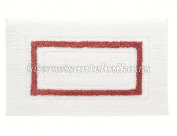 Коврик 51х79 Framed Stripe White/Paprika FSP-510-WPR ― магазин ИнтернетСантехника