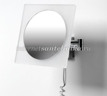 WasserKRAFT K-1008 Зеркало с LED-подсветкой, 3-х кратным увеличением ― магазин ИнтернетСантехника