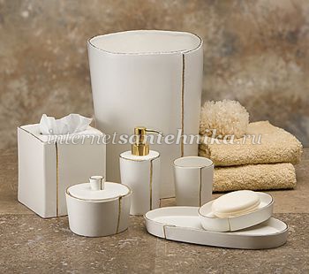 Аксессуар для ванной Дозатор для жидкого мыла Lino Gold 40402 ― магазин ИнтернетСантехника