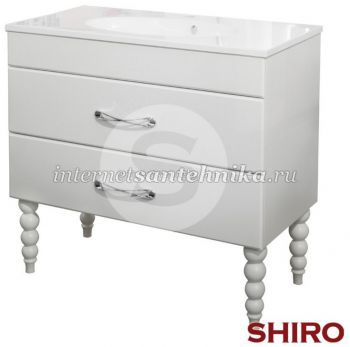 Shiro Тумба для ванной комнаты Lucia 61 белый Ретро ― магазин ИнтернетСантехника