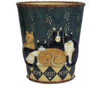 Корзина для мусора Blonderhome Country Cats by Linda Spivey XCATS015R