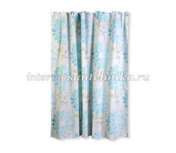 Шторка на ванну тканевая Blonderhome Stripe & Floral XSTFL008F ― магазин ИнтернетСантехника