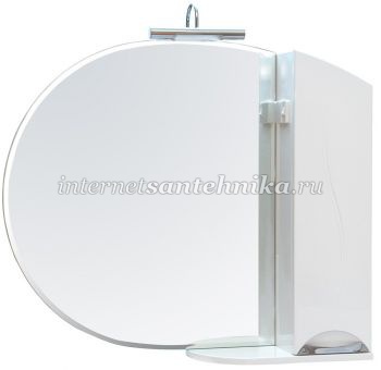 Зеркало Глория (ZGLP105) с шкафчиком и подсветкой  ― магазин ИнтернетСантехника