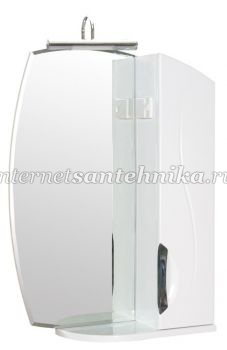 Зеркало Глория (ZGLP55) с шкафчиком и подсветкой  ― магазин ИнтернетСантехника