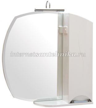 Зеркало Глория (ZGLP65) с шкафчиком и подсветкой  ― магазин ИнтернетСантехника