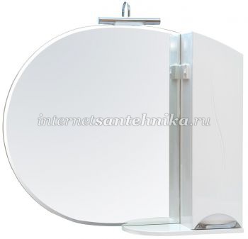 Зеркало Глория (ZGLP95) с шкафчиком и подсветкой  ― магазин ИнтернетСантехника
