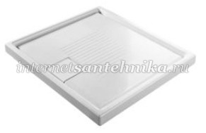 Душевой поддон квадратный керамический 80х80 Hatria (Хатрия) LEAF YXEK ― магазин ИнтернетСантехника