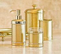 Коллекция аксессуары для ванной комнаты Labrazel Hammered Brass
