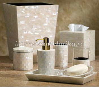 Коллекция аксессуары для ванной комнаты Labrazel White Agate ― магазин ИнтернетСантехника
