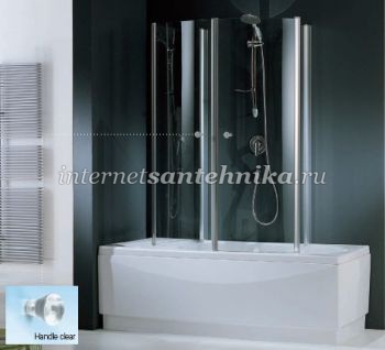 Душевое ограждение для ванны шириной 80 см. Novellini Aurora 4 AURORA480 ― магазин ИнтернетСантехника