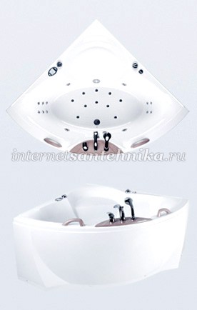 Balteco  Угловая ванна с гидромассажем Lotus 14 ― магазин ИнтернетСантехника