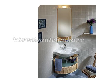 Dolomite Novella Угловая мебель в ванную комнату (композиция 120) ― магазин ИнтернетСантехника