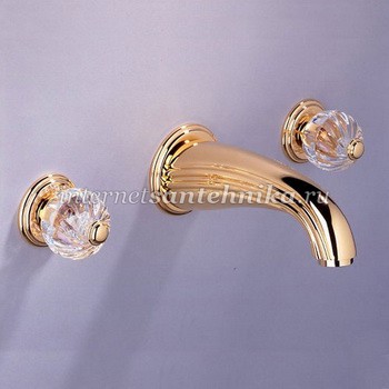 THG Chantilly Встроенный смеситель для раковины с рукоятками-кристаллами ― магазин ИнтернетСантехника