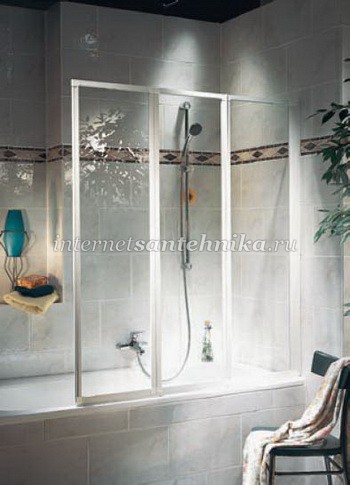 Schulte Sunny Трехсекционная шторка на ванну ― магазин ИнтернетСантехника