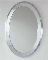 Devon & Devon  Овальное зеркало в хромированной раме Frosen Silver
