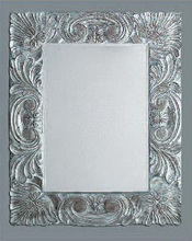 Devon & Devon  Прямоугольное зеркало в серебряной раме Silver Bloom