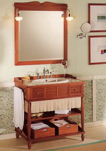 Eurodesign Green & Roses Мебель для ванной комнаты в стиле кантри, композиция 6