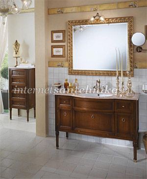Lineatre Loira Классическая мебель для ванной комнаты, композиция 1 ― магазин ИнтернетСантехника