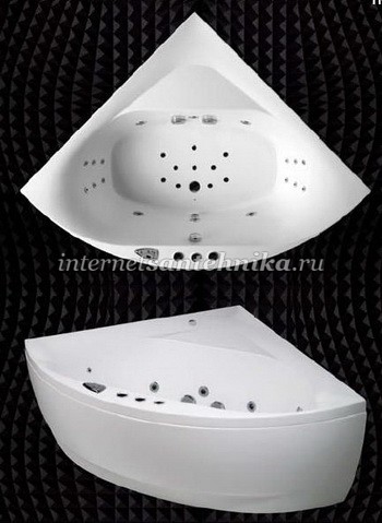 Balteco  Угловая акриловая ванна с гидромассажем Linea 14 ― магазин ИнтернетСантехника